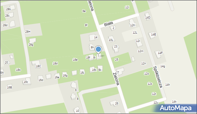 Łoś, Prażmowska, 18g, mapa Łoś