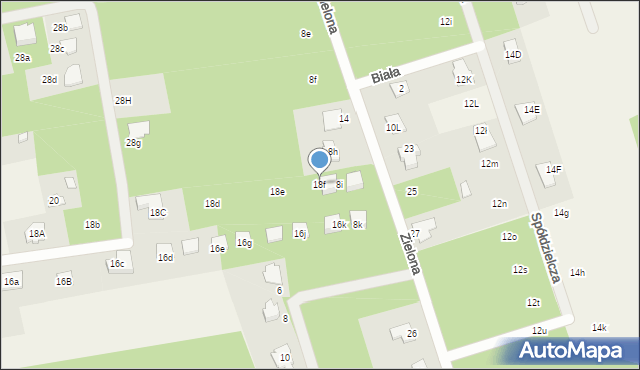 Łoś, Prażmowska, 18h, mapa Łoś