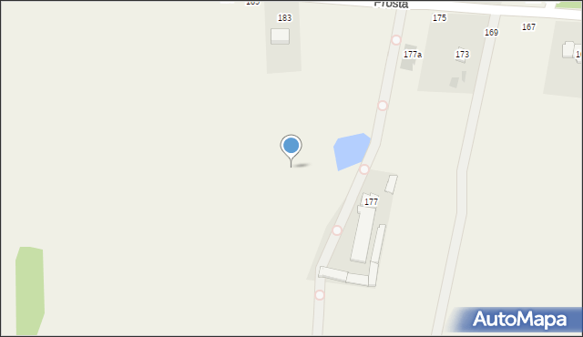 Łosia Wólka, Prosta, 183b, mapa Łosia Wólka