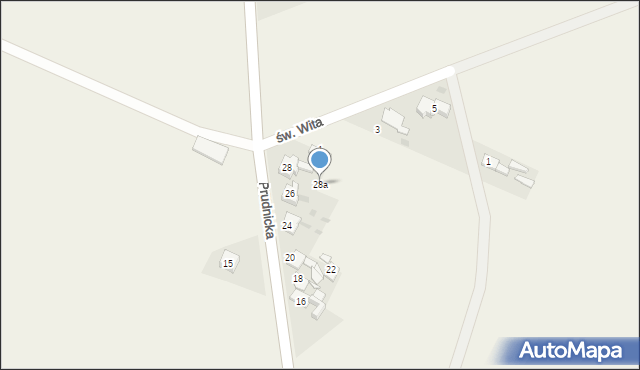 Łowkowice, Prudnicka, 28a, mapa Łowkowice