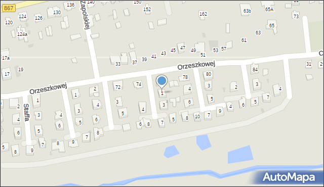 Lubaczów, Przerwy-Tetmajera Kazimierza, 1, mapa Lubaczów