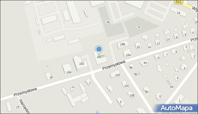 Lubawa, Przemysłowa, 16C, mapa Lubawa