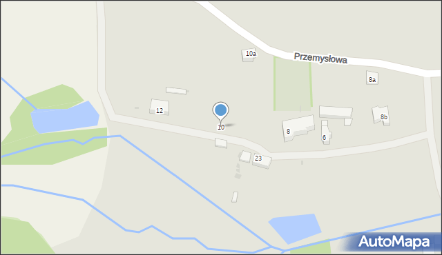 Lubin, Przemysłowa, 10, mapa Lubin