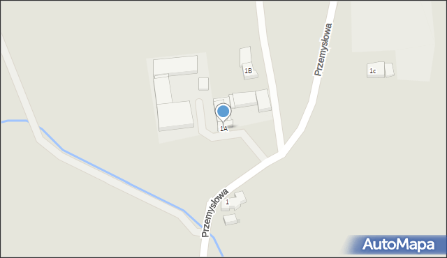 Lubin, Przemysłowa, 1A, mapa Lubin