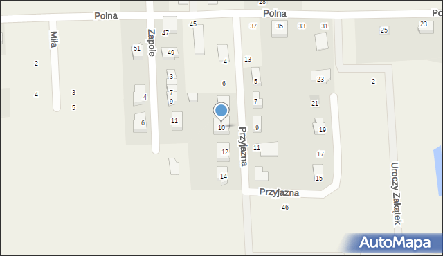 Lublewo Gdańskie, Przyjazna, 10, mapa Lublewo Gdańskie