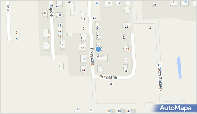 Lublewo Gdańskie, Przyjazna, 11, mapa Lublewo Gdańskie