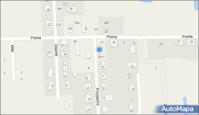 Lublewo Gdańskie, Przyjazna, 13, mapa Lublewo Gdańskie