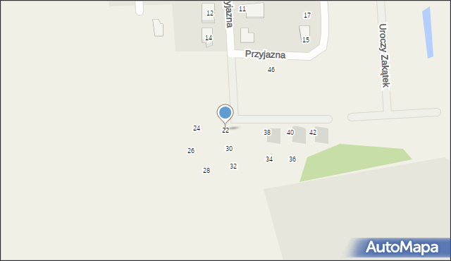 Lublewo Gdańskie, Przyjazna, 22, mapa Lublewo Gdańskie