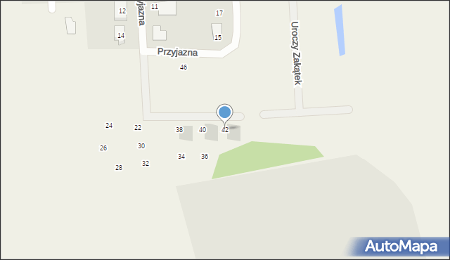 Lublewo Gdańskie, Przyjazna, 42, mapa Lublewo Gdańskie