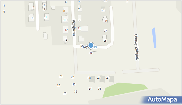 Lublewo Gdańskie, Przyjazna, 46, mapa Lublewo Gdańskie