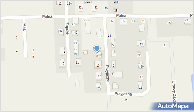 Lublewo Gdańskie, Przyjazna, 8, mapa Lublewo Gdańskie