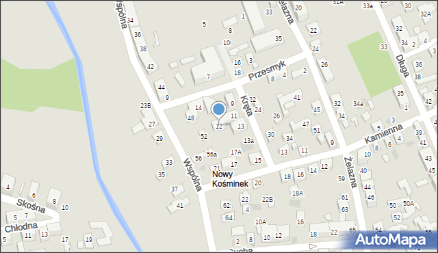 Lublin, Przesmyk, 12, mapa Lublina