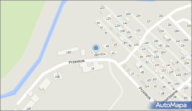 Lublin, Przeskok, 18C, mapa Lublina