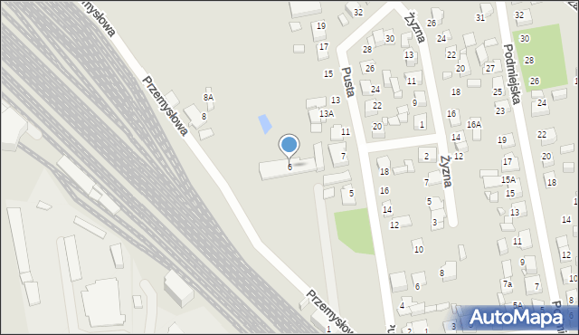 Lubliniec, Przemysłowa, 6, mapa Lubliniec