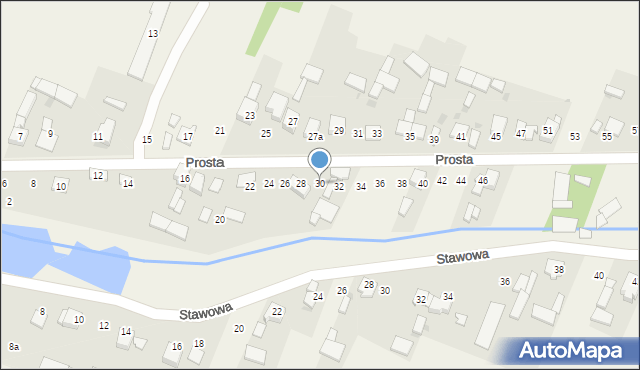 Lubojenka, Prosta, 30, mapa Lubojenka