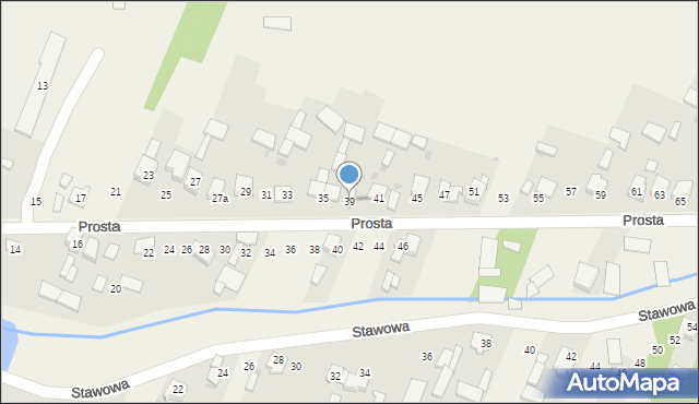 Lubojenka, Prosta, 39, mapa Lubojenka