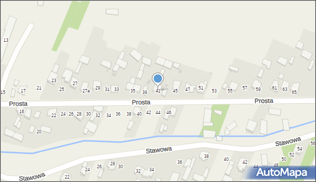 Lubojenka, Prosta, 41, mapa Lubojenka