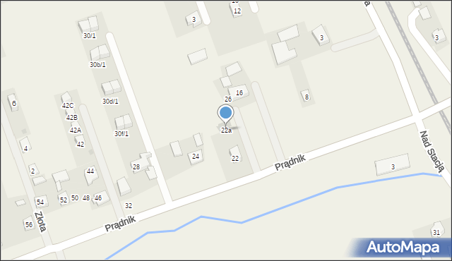Łuczyce, Prądnik, 22a, mapa Łuczyce