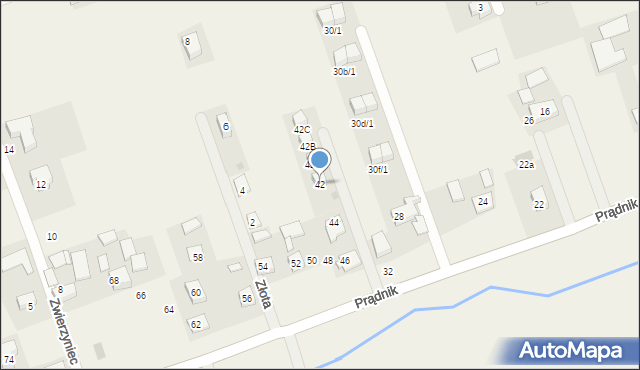 Łuczyce, Prądnik, 42, mapa Łuczyce