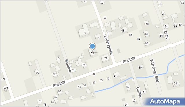 Łuczyce, Prądnik, 74, mapa Łuczyce