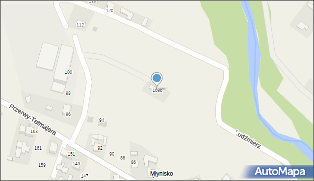 Ludźmierz, Przerwy-Tetmajera Kazimierza, 108b, mapa Ludźmierz