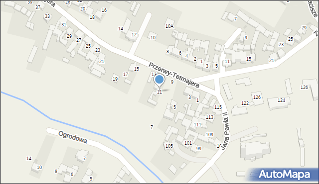 Ludźmierz, Przerwy-Tetmajera Kazimierza, 11, mapa Ludźmierz