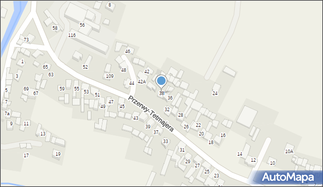 Ludźmierz, Przerwy-Tetmajera Kazimierza, 38, mapa Ludźmierz