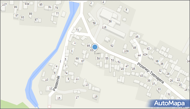 Ludźmierz, Przerwy-Tetmajera Kazimierza, 61, mapa Ludźmierz