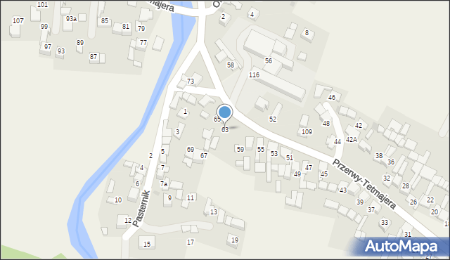 Ludźmierz, Przerwy-Tetmajera Kazimierza, 63, mapa Ludźmierz