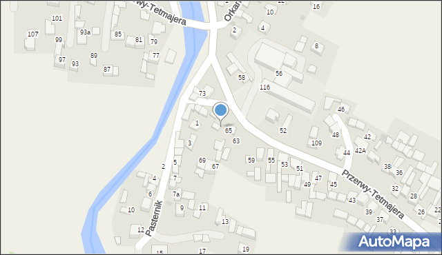 Ludźmierz, Przerwy-Tetmajera Kazimierza, 71, mapa Ludźmierz