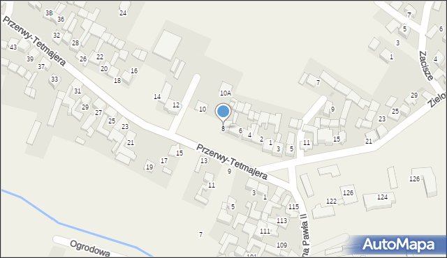 Ludźmierz, Przerwy-Tetmajera Kazimierza, 8, mapa Ludźmierz