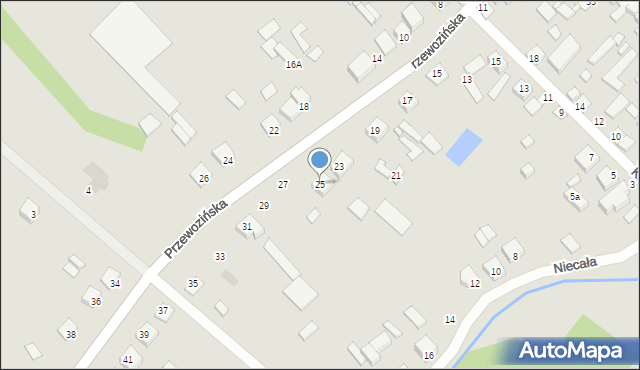 Maciejowice, Przewozińska, 25, mapa Maciejowice