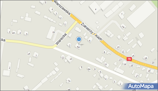 Magnuszew, Przyjaźni, 10a, mapa Magnuszew