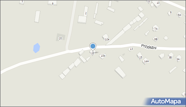 Magnuszew, Przyjaźni, 12, mapa Magnuszew