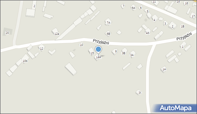 Magnuszew, Przyjaźni, 14A, mapa Magnuszew