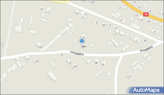 Magnuszew, Przyjaźni, 7, mapa Magnuszew