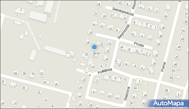 Maków Mazowiecki, Prusa Bolesława, 27, mapa Maków Mazowiecki