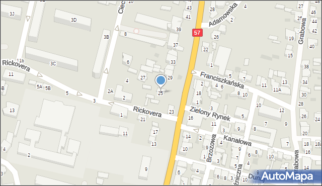 Maków Mazowiecki, Przasnyska, 25, mapa Maków Mazowiecki