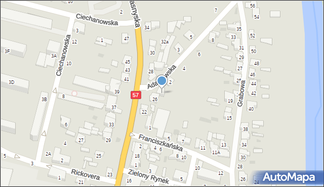 Maków Mazowiecki, Przasnyska, 26A, mapa Maków Mazowiecki
