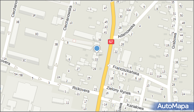 Maków Mazowiecki, Przasnyska, 35, mapa Maków Mazowiecki