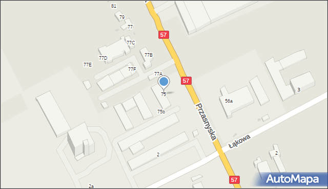 Maków Mazowiecki, Przasnyska, 75, mapa Maków Mazowiecki