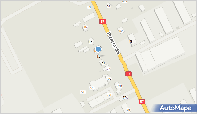 Maków Mazowiecki, Przasnyska, 81, mapa Maków Mazowiecki