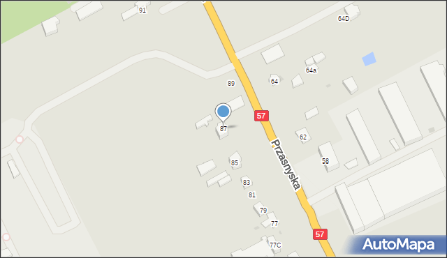 Maków Mazowiecki, Przasnyska, 87, mapa Maków Mazowiecki