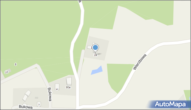 Maks, Przy Lesie, 1a, mapa Maks
