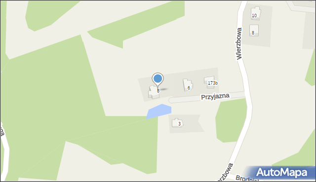 Maks, Przyjazna, 8, mapa Maks