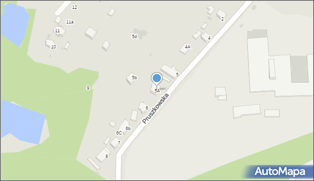 Małomice, Pruszkowska, 5A, mapa Małomice