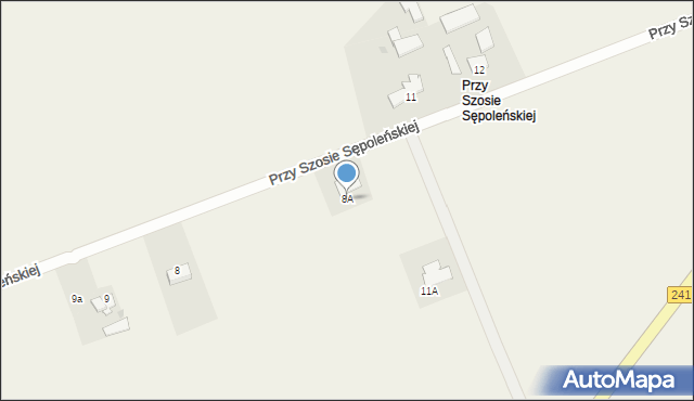 Mały Mędromierz, Przy Szosie Sępoleńskiej, 8A, mapa Mały Mędromierz