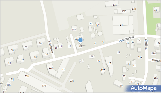 Marki, Promienna, 8E, mapa Marki