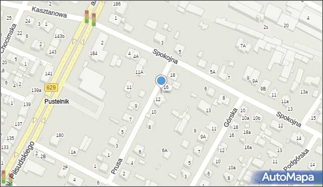 Marki, Prusa Bolesława, 14, mapa Marki