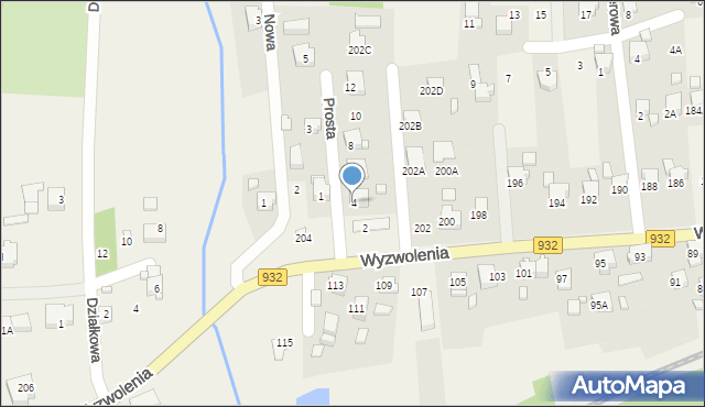 Marklowice, Prosta, 4, mapa Marklowice